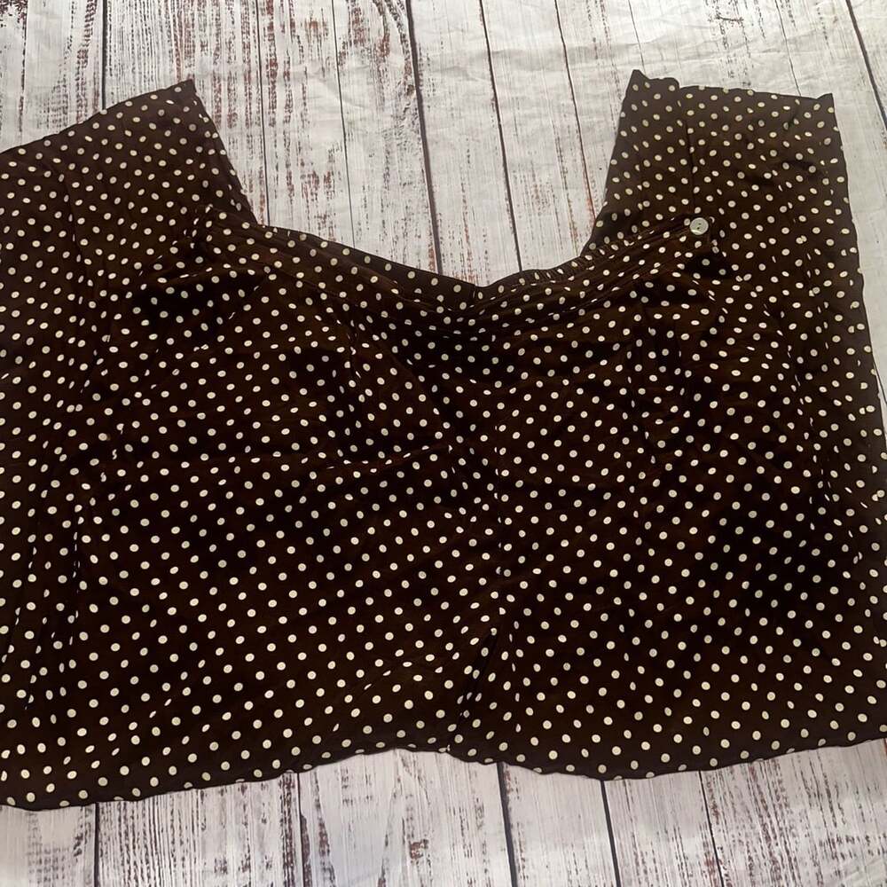 Maggie McNaughton Brown Rayon Polka Dot palazzo pants-20